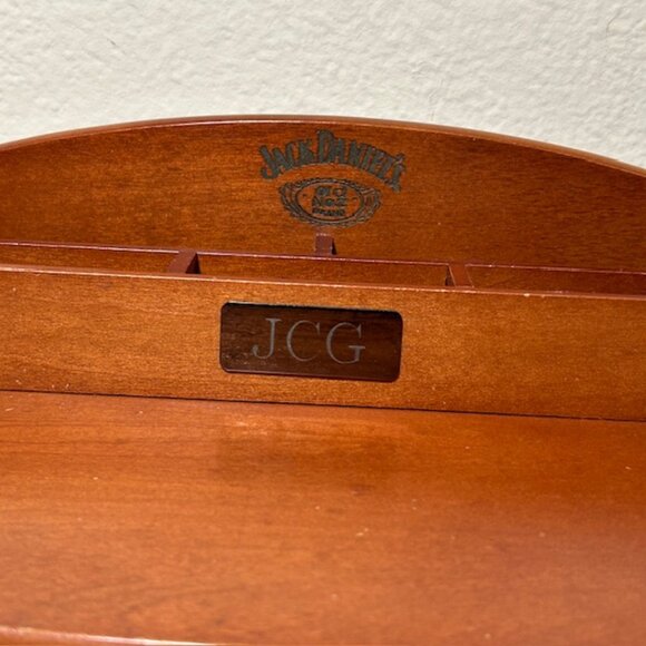 Mid-Century Jack Daniel's Wooden Dresser Top Organizer - Picture 12 of 15